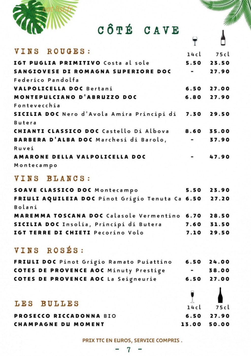 Caffe Moretti — carte page 10