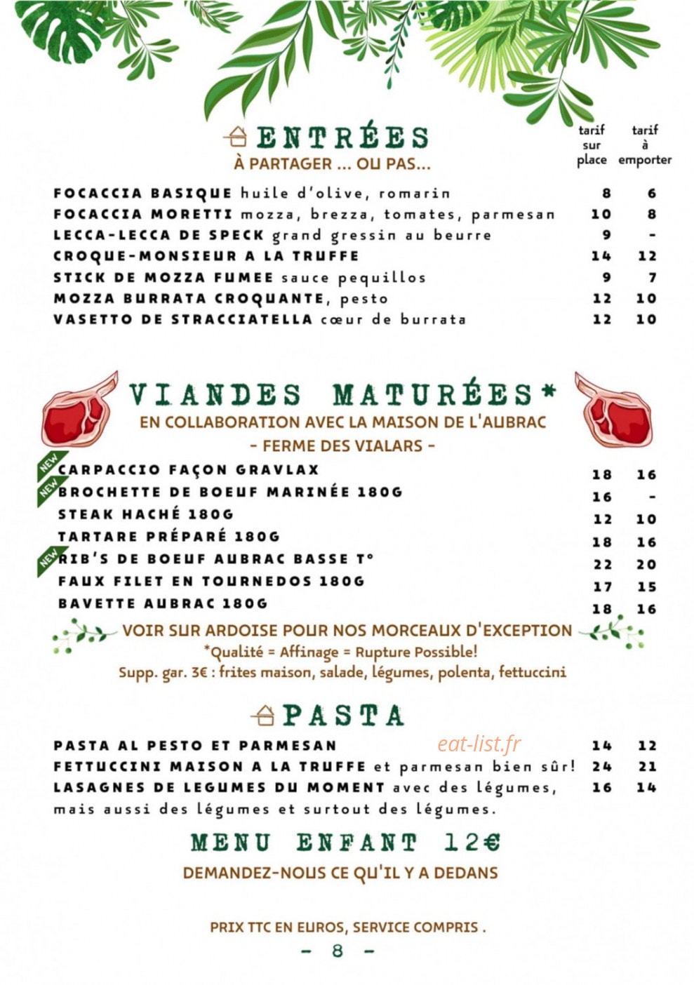 Caffe Moretti — carte page 2