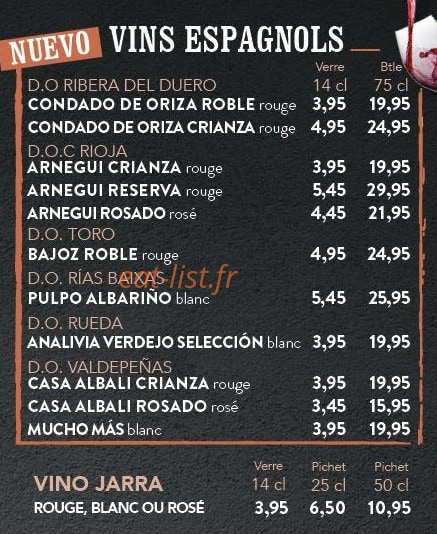 Cañas y Tapas — carte page 10