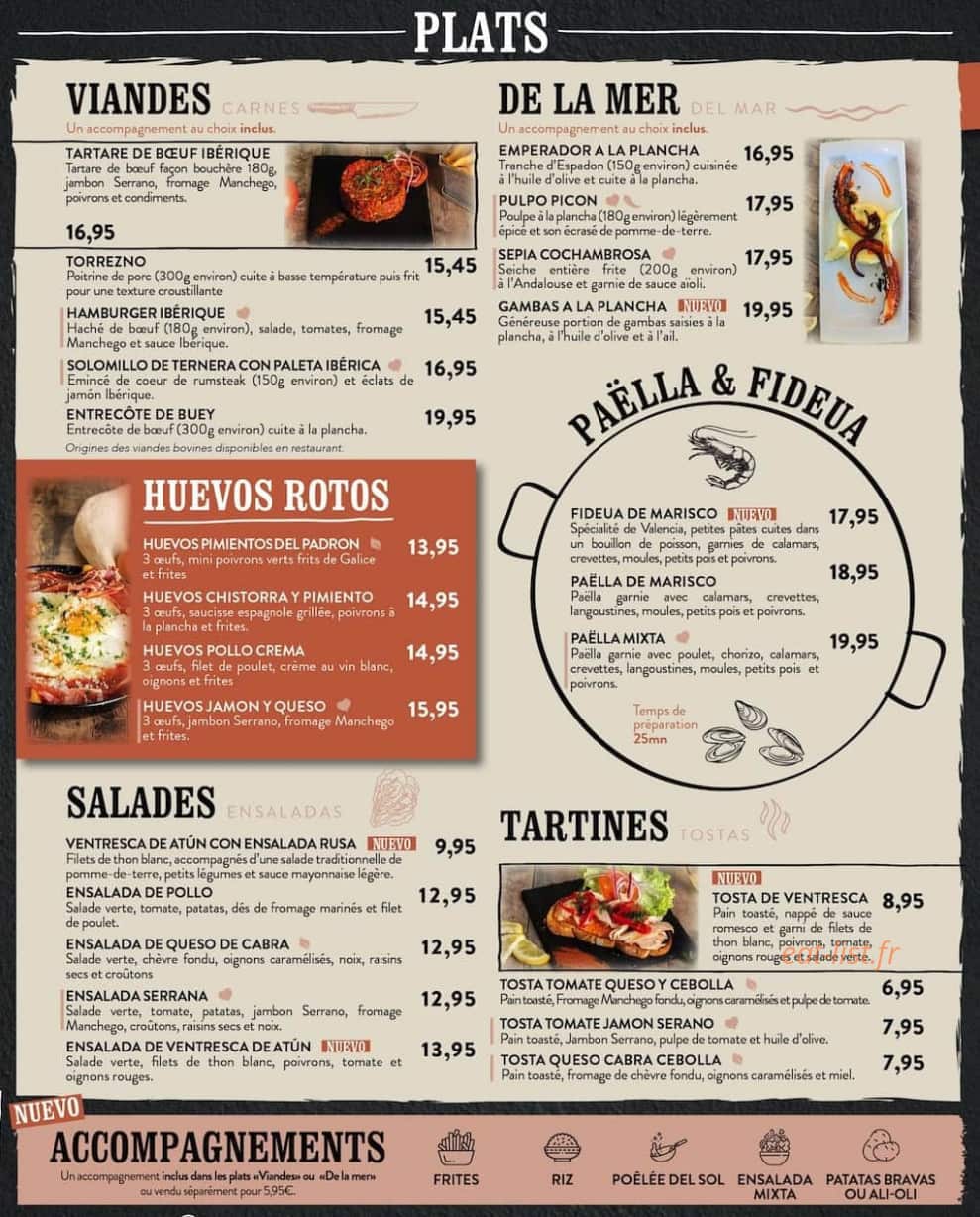 Cañas y Tapas — carte page 3
