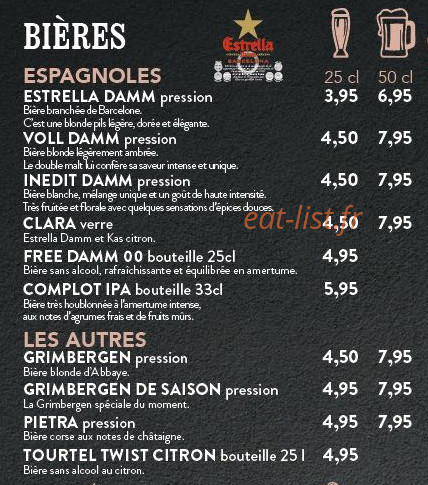 Cañas y Tapas — carte page 6