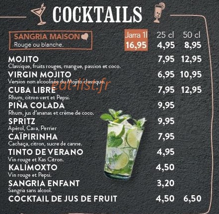 Cañas y Tapas — carte page 7