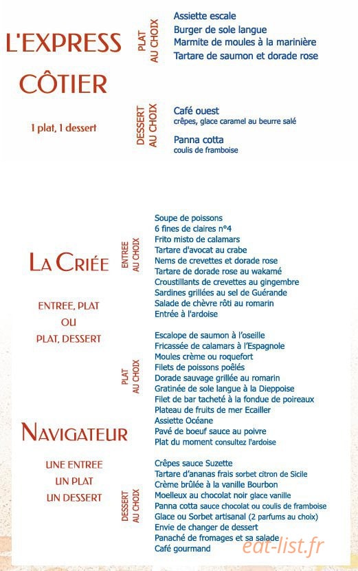La criée — carte page 6