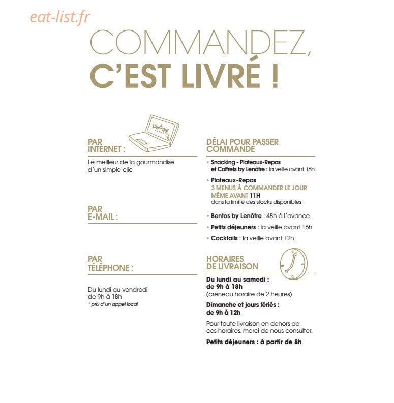Lenôtre — carte page 4