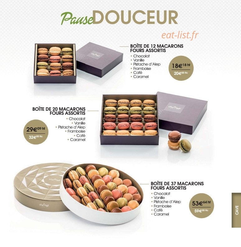 Lenôtre — carte page 22