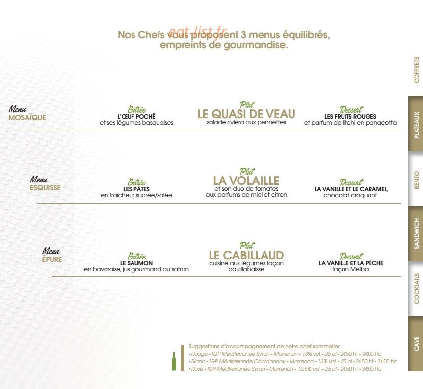Lenôtre — carte page 8