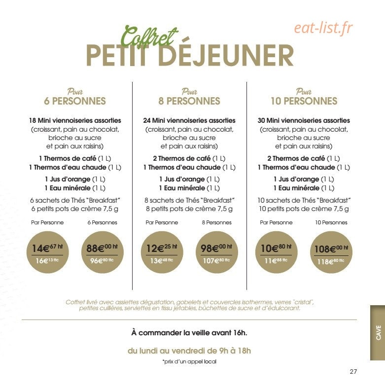 Lenôtre — carte page 23