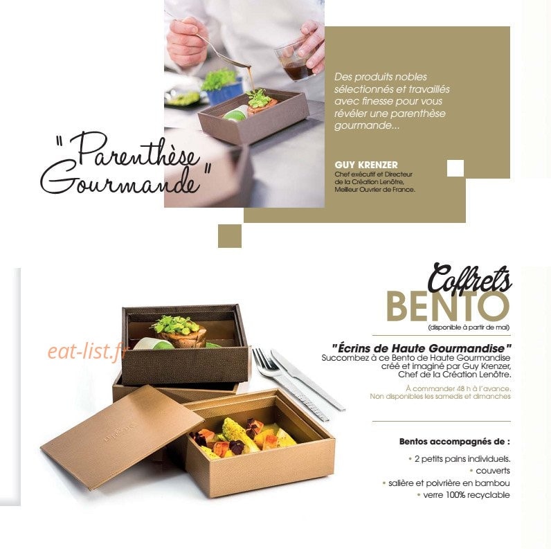 Lenôtre — carte page 15