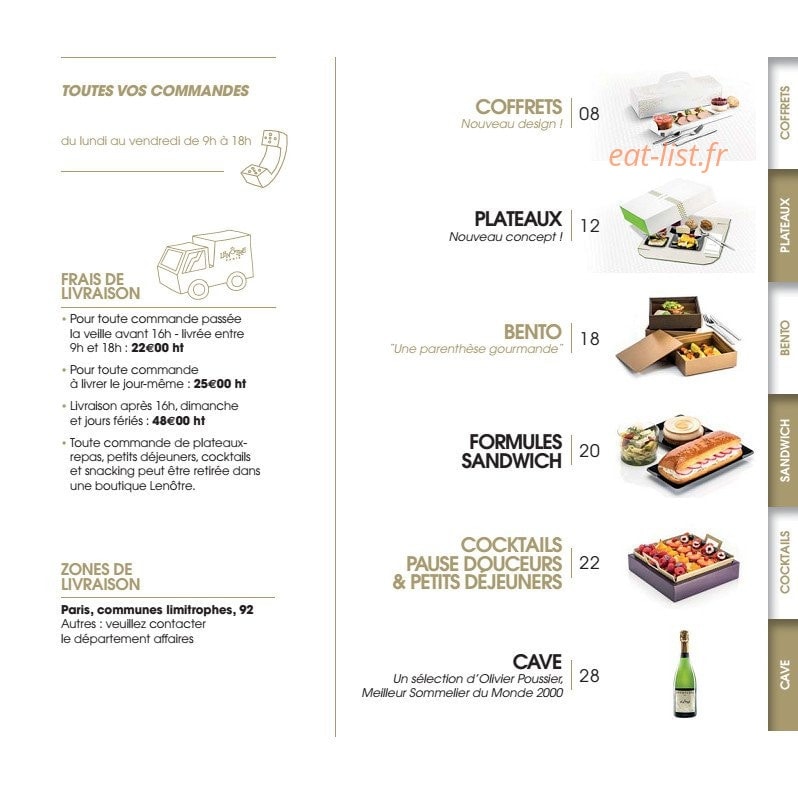 Lenôtre — carte page 5
