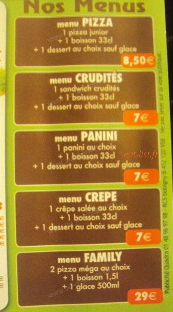 Manolo pizza — carte page 3