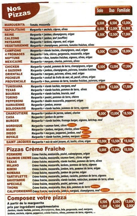 Pizzeria Casa Di Roma — carte page 3