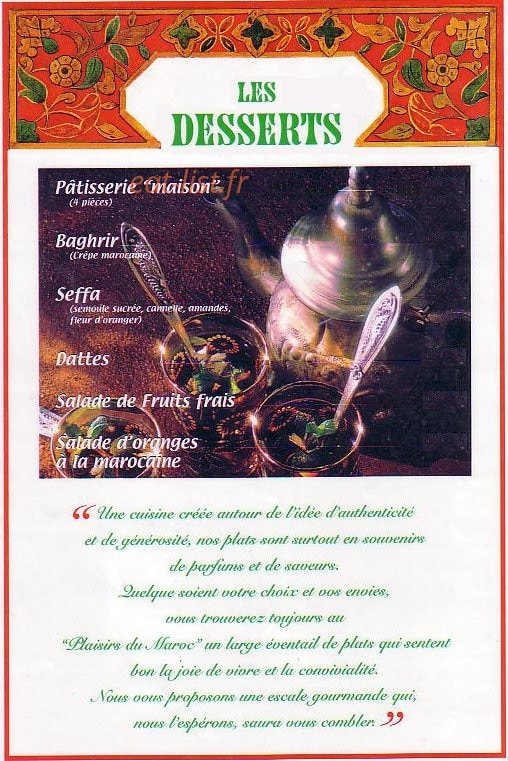 Plaisirs du Maroc — carte page 3