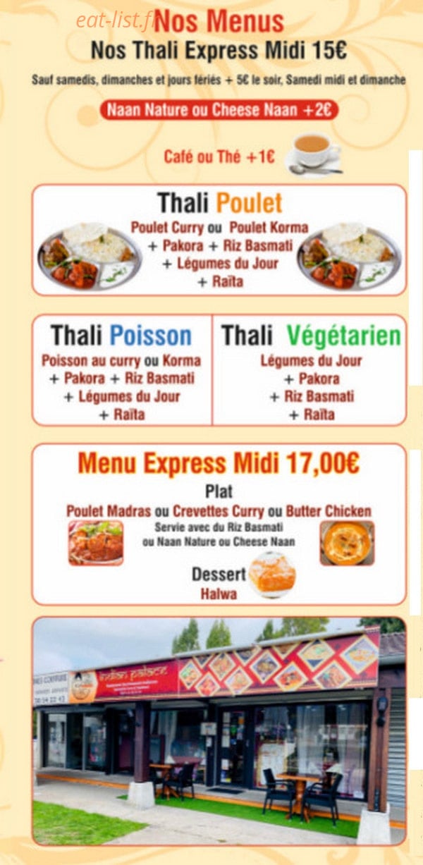 Restaurant Indian Palace — carte page 3
