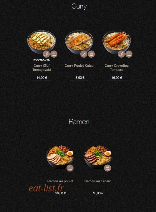 Sushi Shop — carte page 21