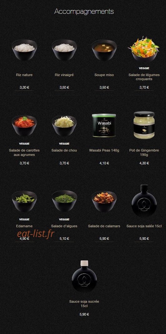 Sushi Shop — carte page 24