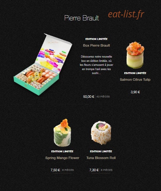 Sushi Shop — carte page 2