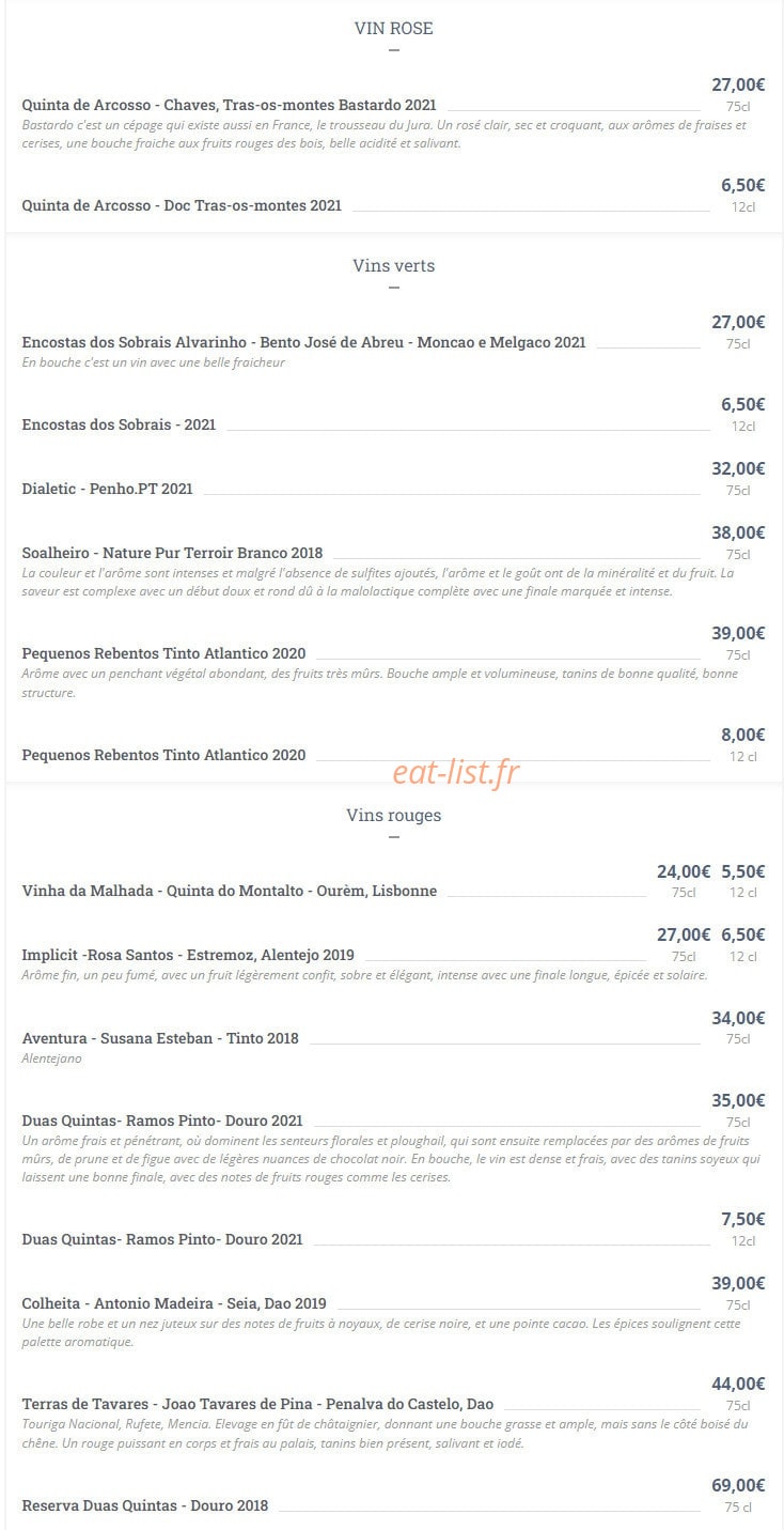 Tasca de Lisboa Plaisir — carte page 4