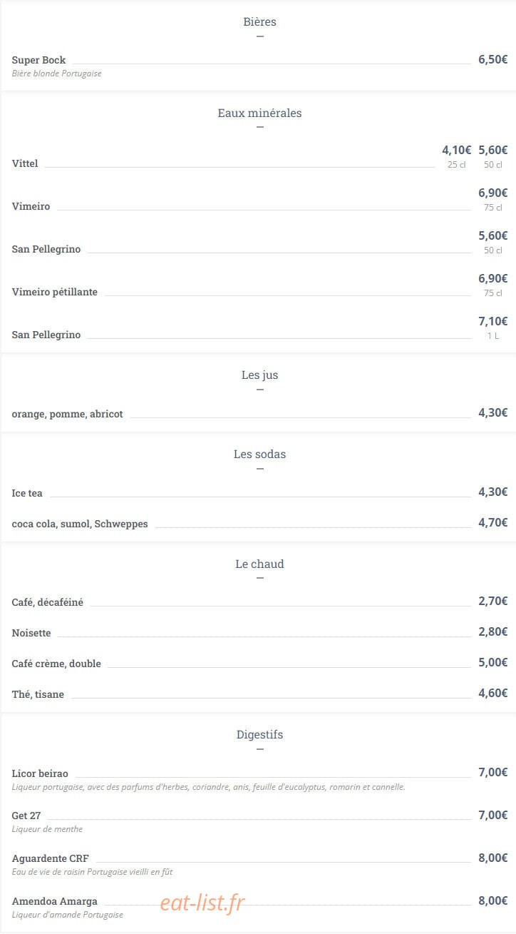 Tasca de Lisboa Plaisir — carte page 6