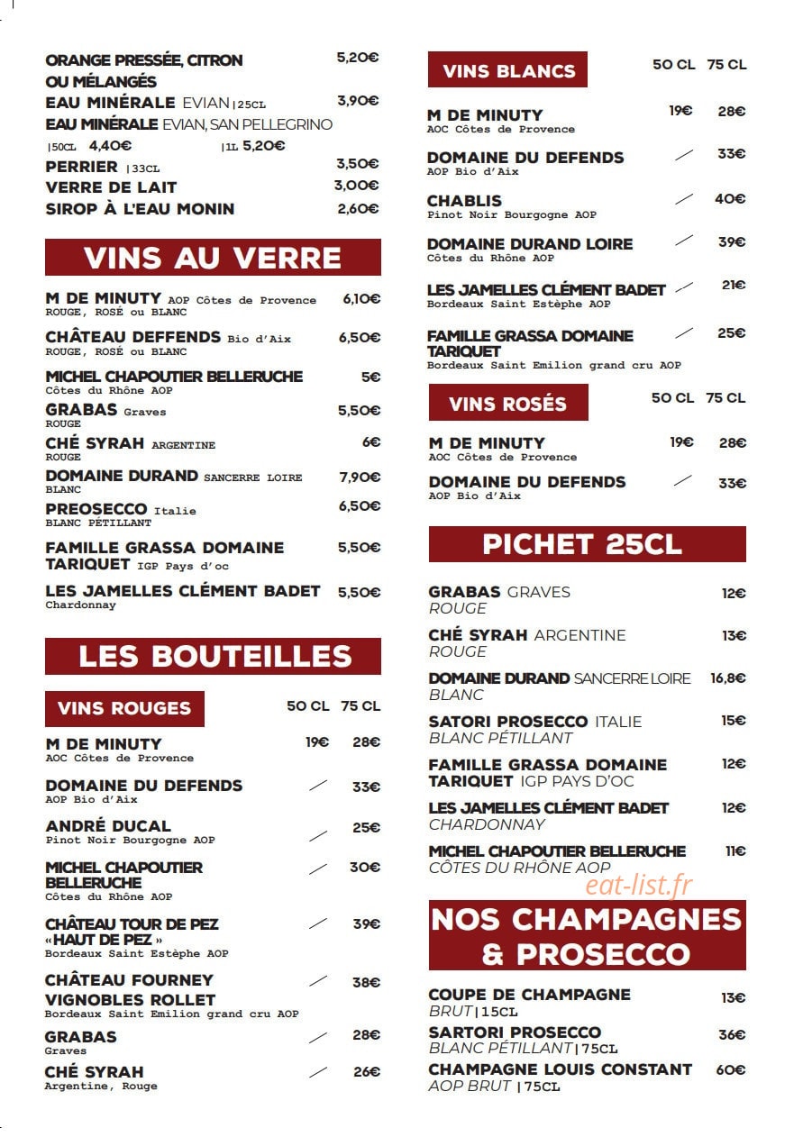 Tribeca — carte page 4
