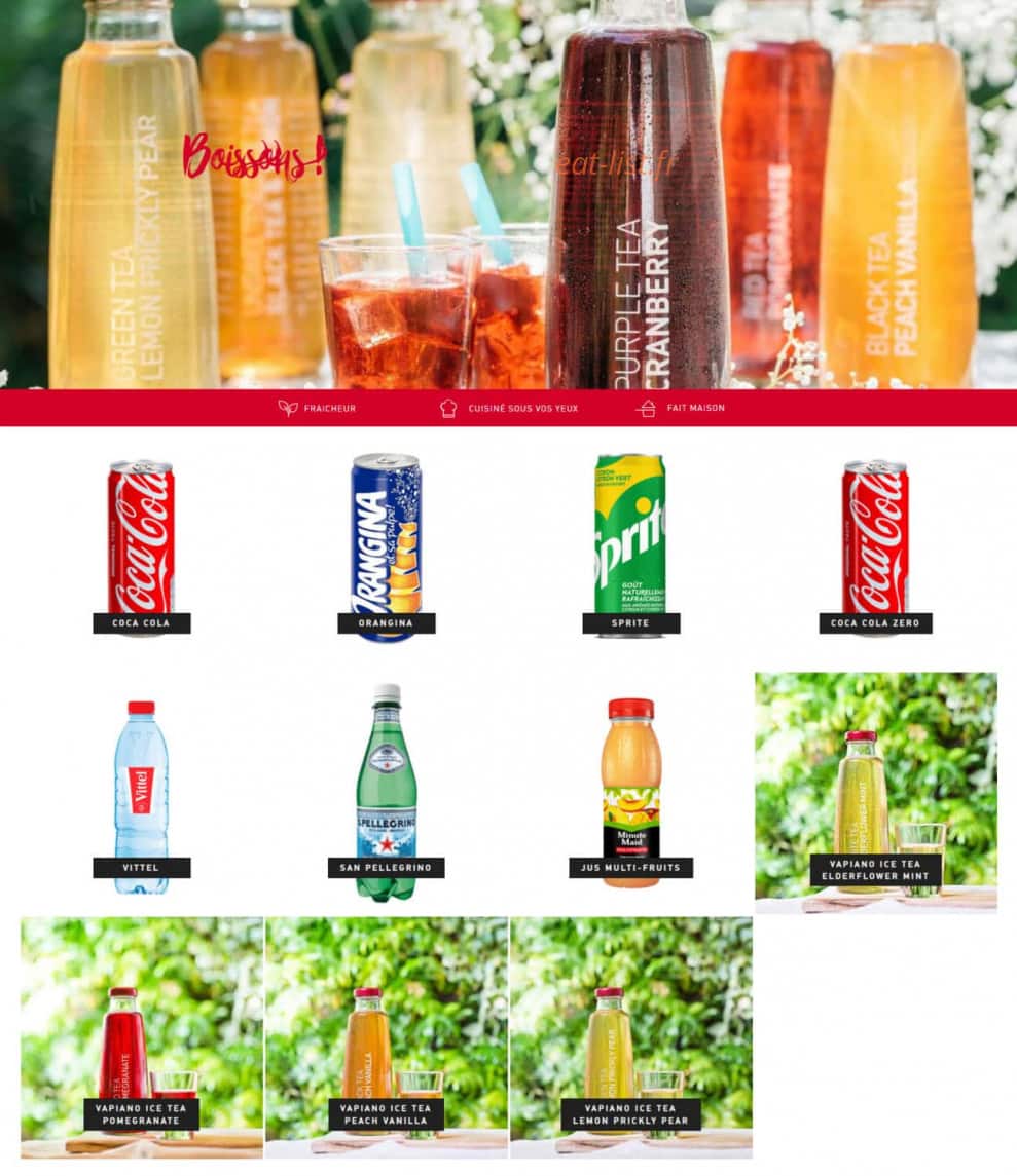 Vapiano — carte page 8