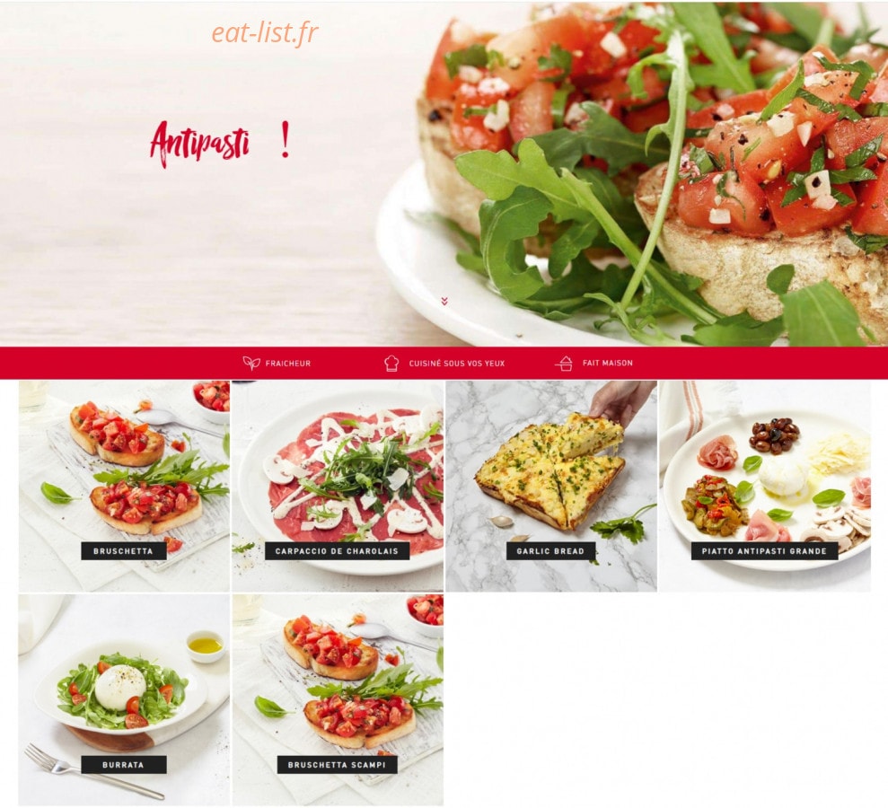 Vapiano — carte page 7