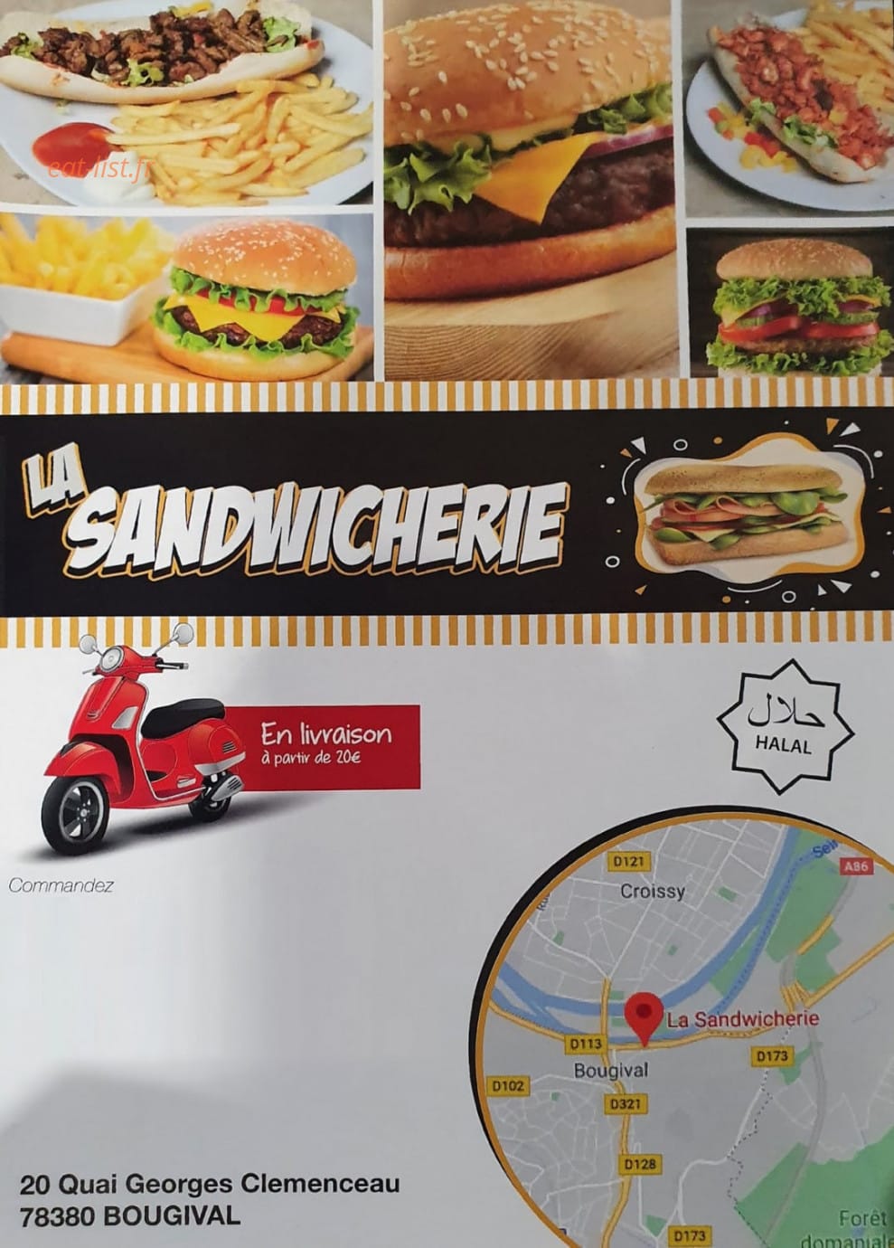 La Sandwicherie — carte page 1