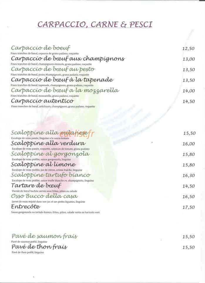 Le Basilic Rouge — carte page 6