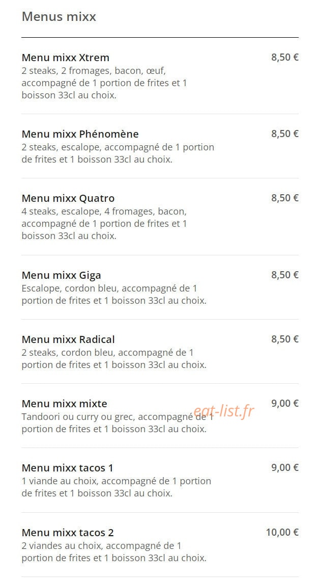 Le Phénomènale — carte page 2