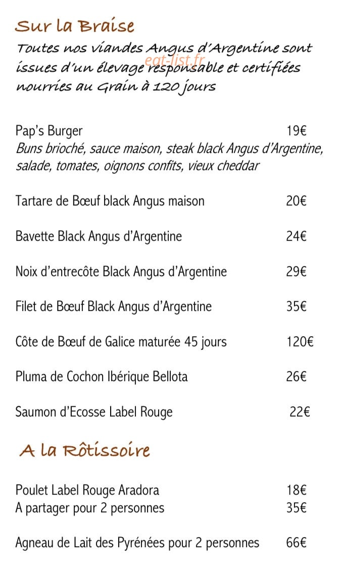 Pap's — carte page 2