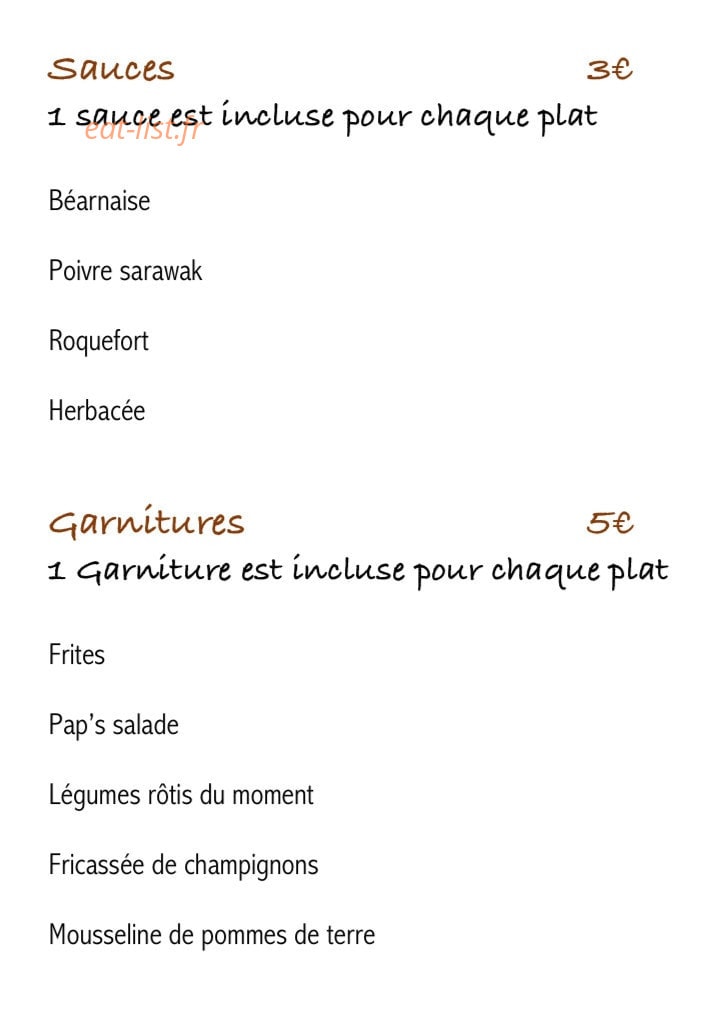 Pap's — carte page 3