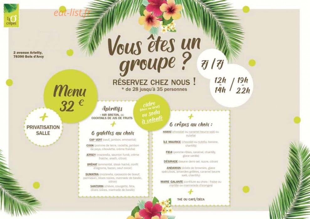 L'Île O'Crêpes — carte page 2