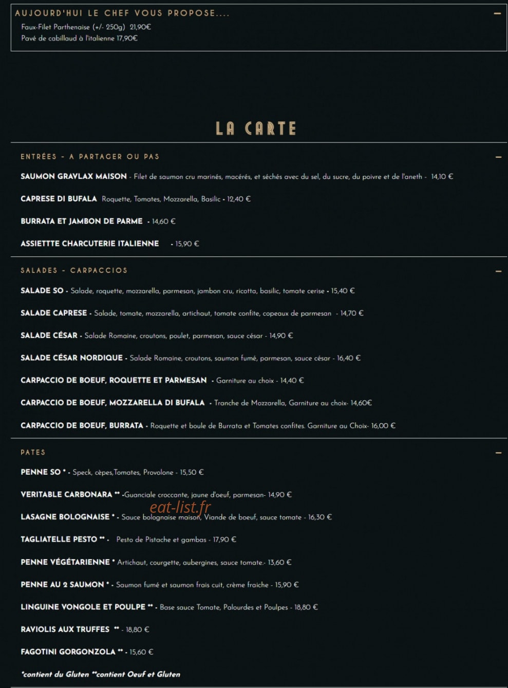 Le so — carte page 1