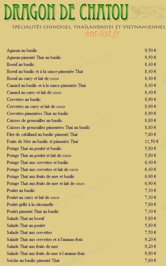 Dragon de Châtou — carte page 2