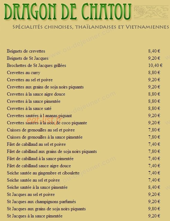 Dragon de Châtou — carte page 9