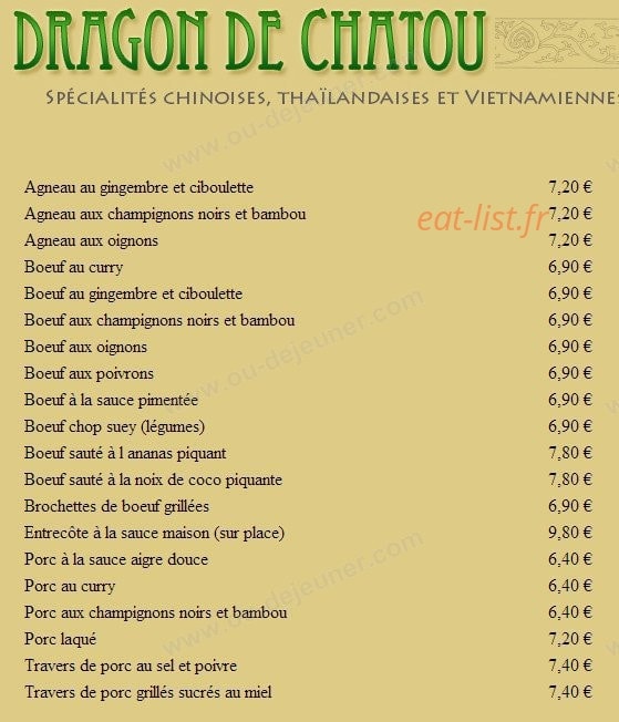 Dragon de Châtou — carte page 6