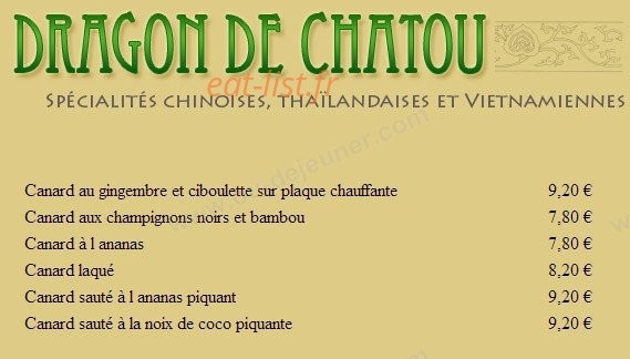 Dragon de Châtou — carte page 8