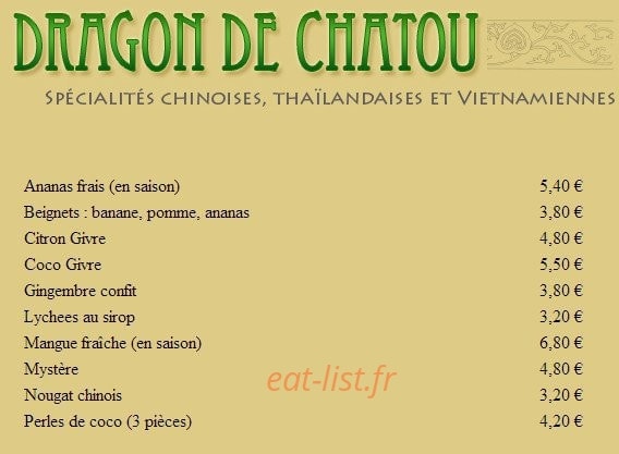 Dragon de Châtou — carte page 11