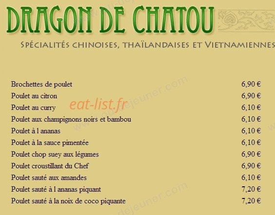 Dragon de Châtou — carte page 7