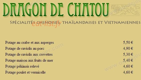 Dragon de Châtou — carte page 4