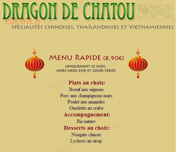 Dragon de Châtou — carte page 14