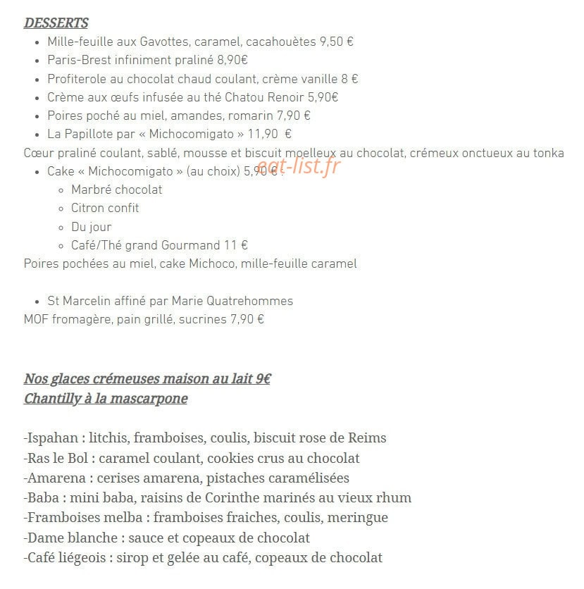 Papillote — carte page 4
