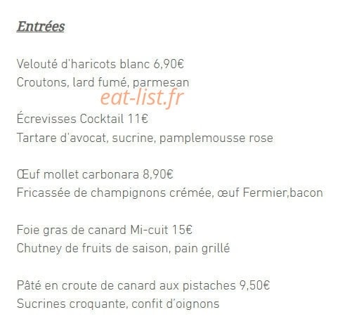 Papillote — carte page 1