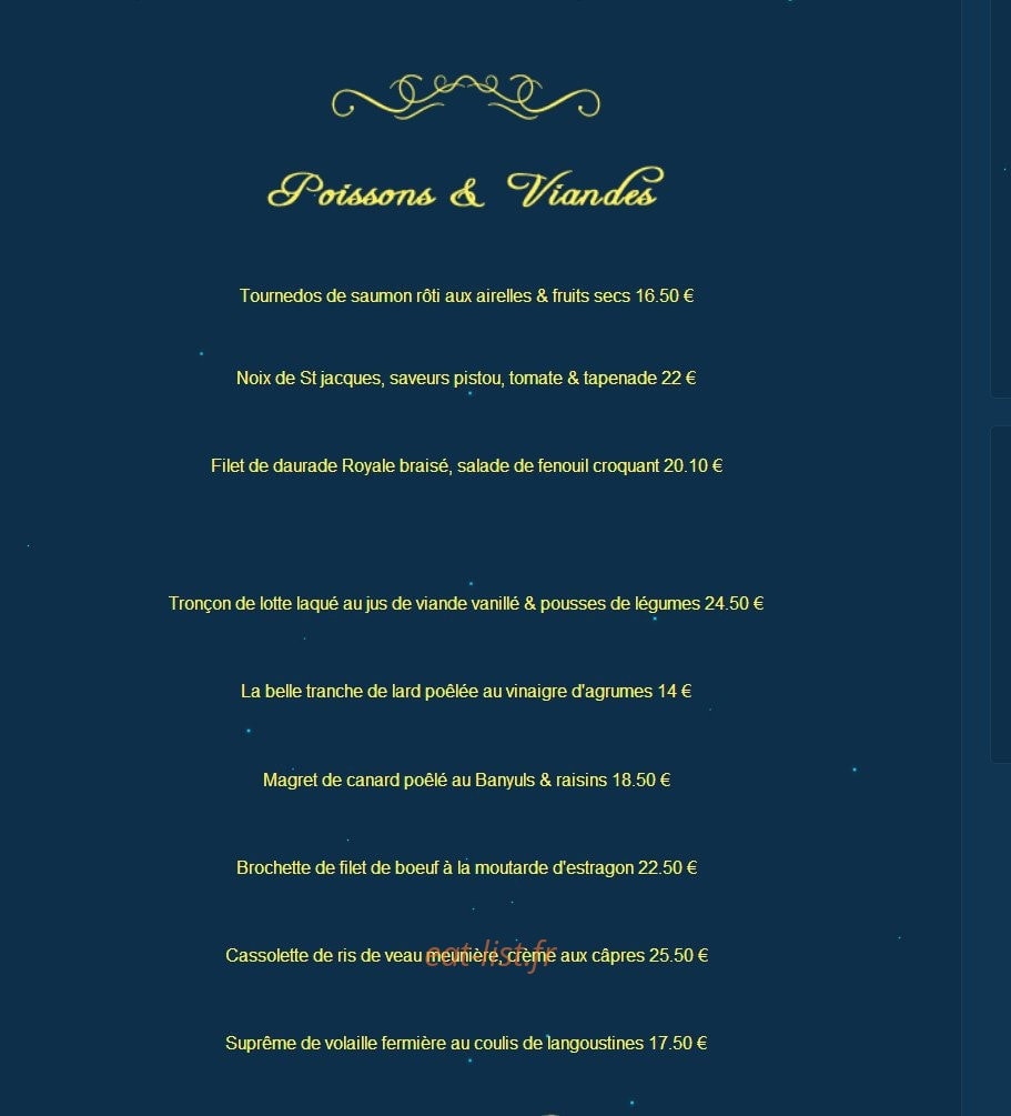 Restaurant  Fournaise — carte page 2