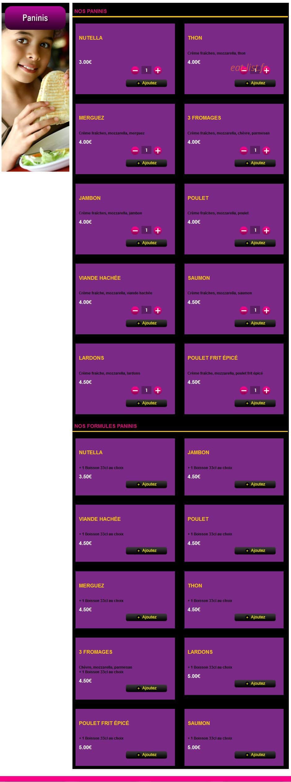 Spyzzas — carte page 10