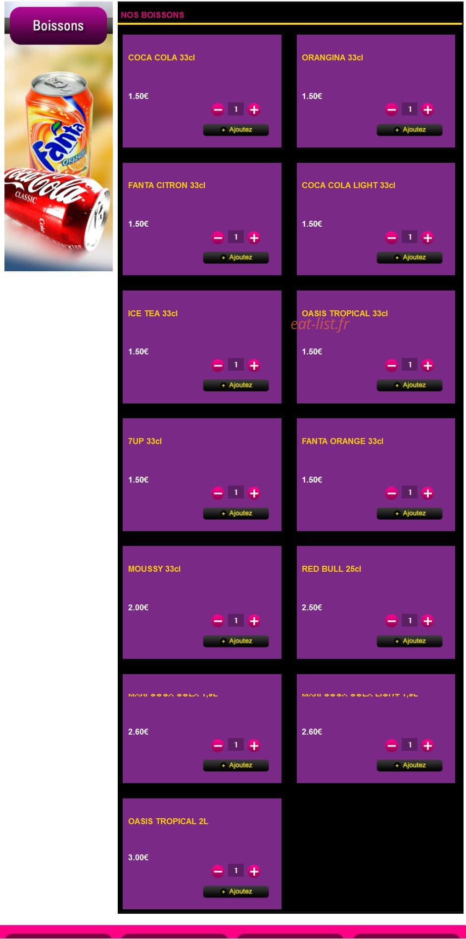 Spyzzas — carte page 16
