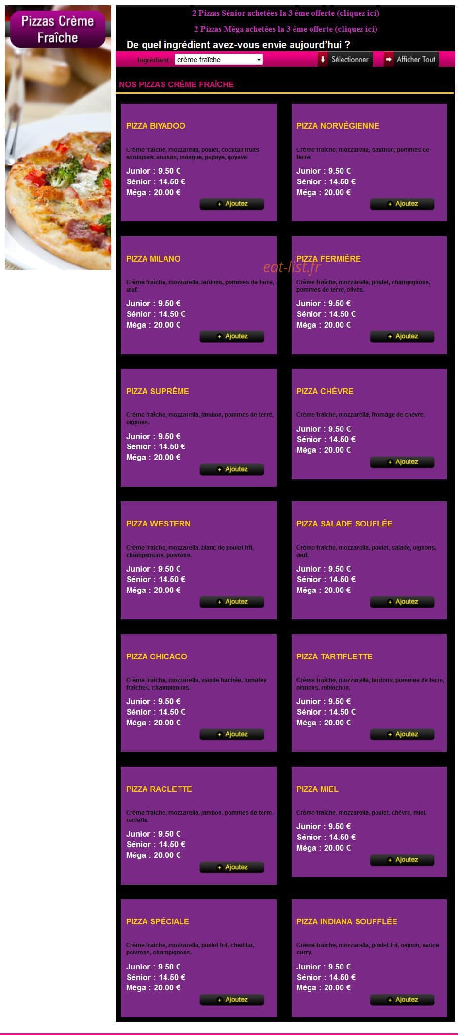 Spyzzas — carte page 4