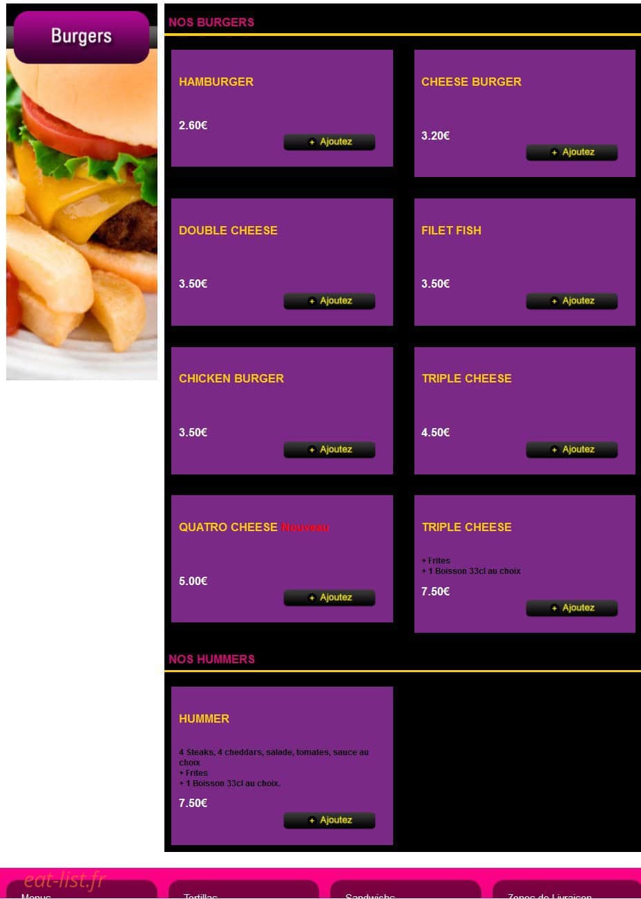 Spyzzas — carte page 11