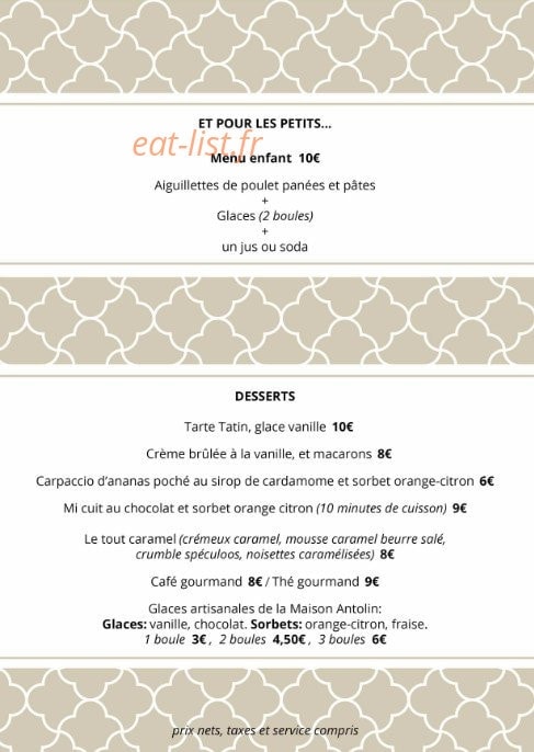 The Corner — carte page 3