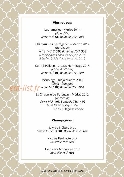 The Corner — carte page 4
