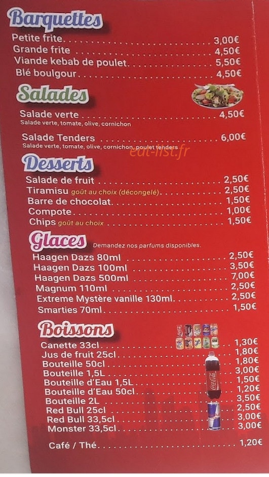 L'etoíle Du Restaurant — carte page 5